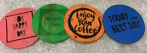 Coaster Set - Happy Sentiments