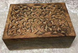 Wooden Box - Carved