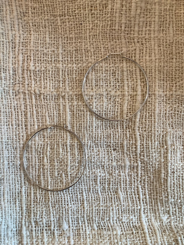 Fine Silver Hoop 60mm