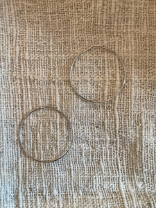 Fine Silver Hoop 60mm