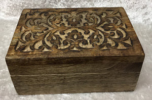 Wooden Box - Carved