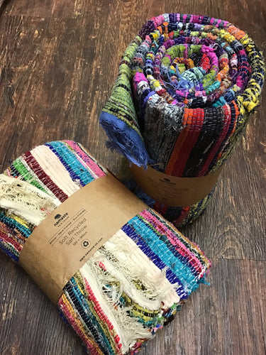 Throw, Soft, Recycled Sari Throw