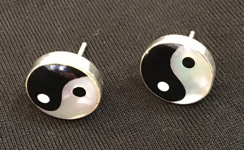 Earrings - Yin Yang Studs Large