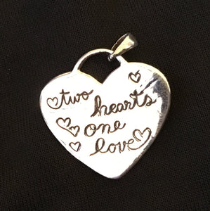 Pendant- Two Hearts One Love