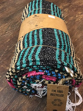 Throw, Recycled Striped Cotton, Various Colours