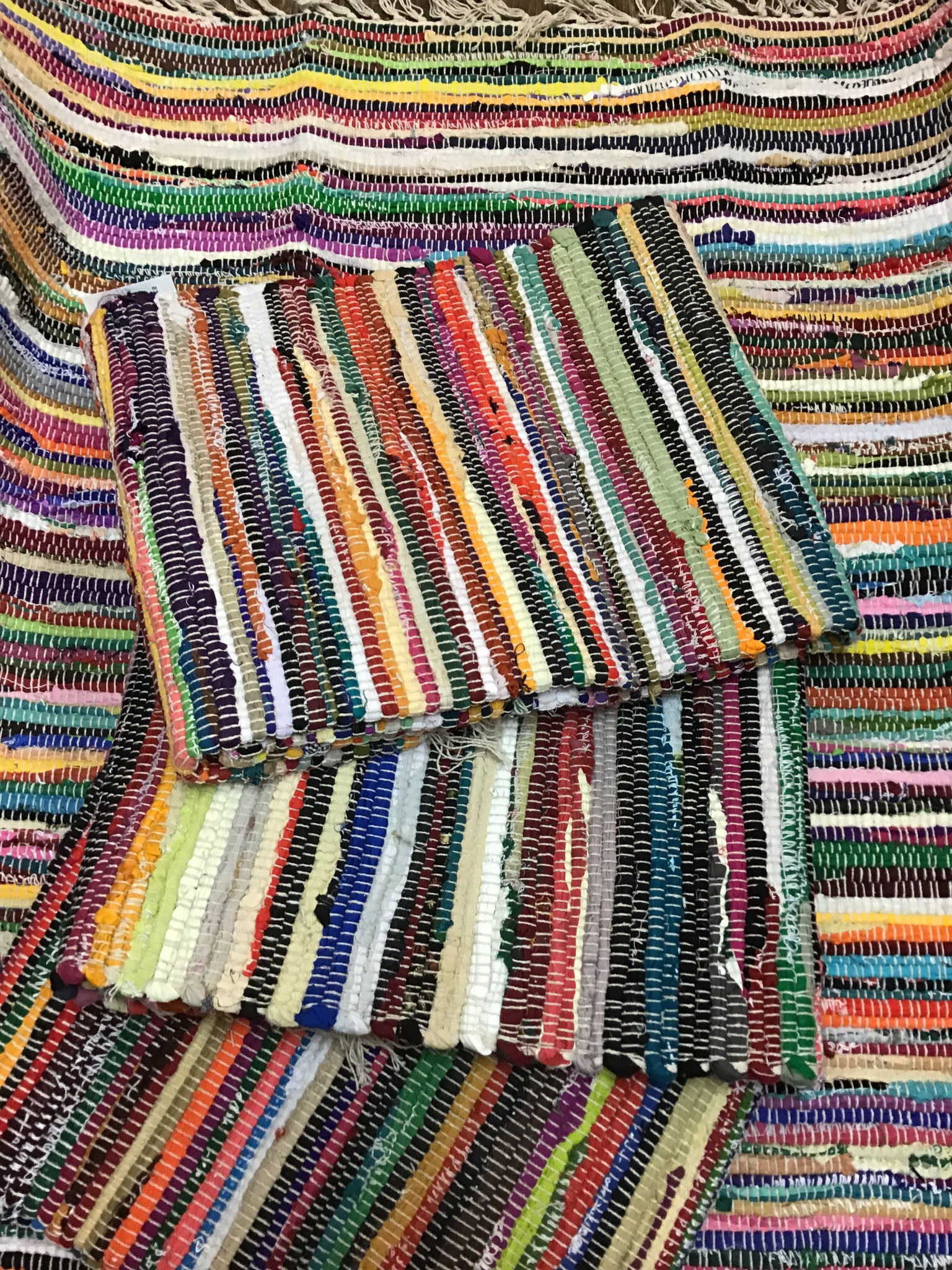 Multi Colour Recycled Cotton Rag Rug