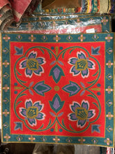 Lotus ‘Crewel Embroidered Cushion Covers