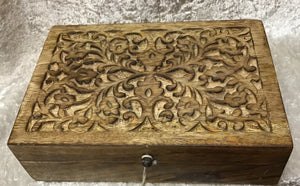 Wooden Box - Carved