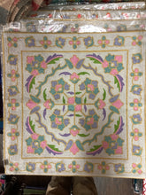 Lotus ‘Crewel Embroidered Cushion Covers