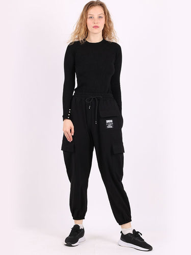Italian Plain Flap Joggers