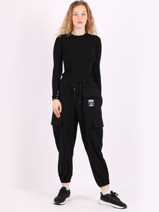 Italian Plain Flap Joggers