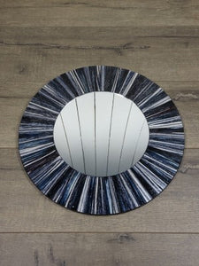 Black & Silver Streaked Mirror