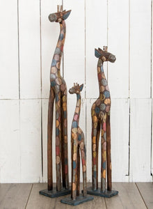 Set of 3 Spotted Giraffes