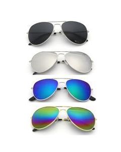 Mirrored Aviator Sunglasses