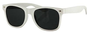 White Wayfarers Black Lens