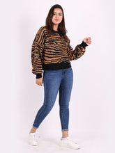 Stripy Lagenlook Cropped Jumper