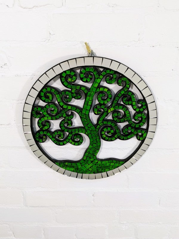 Round Tree of Life Mosaic Wall Hanger 40cm