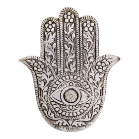 Hamsa Hand Aluminium Incense Burner