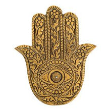 Hamsa Hand Aluminium Incense Burner