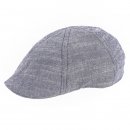 Pinstripe Preformed Peak Flat Cap