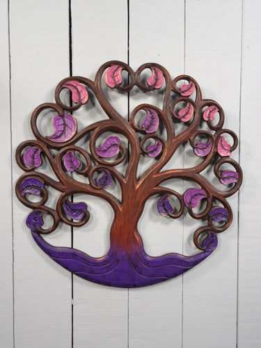 Purple Tree of Life Wall Hanger 48cm
