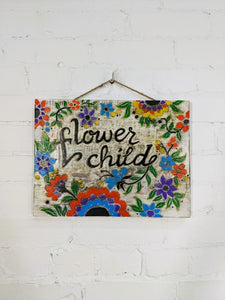 'Flower Child' Wall Plaque