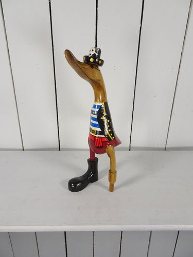 Pirate Captain Painted Duck 33 x 9.5 x 15cm
