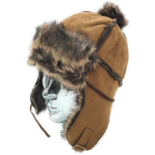 Ghenghis Unisex Leather Trapper Style Hat