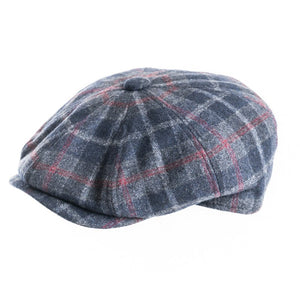 Shelby Mens Checked 8 Panel Cap