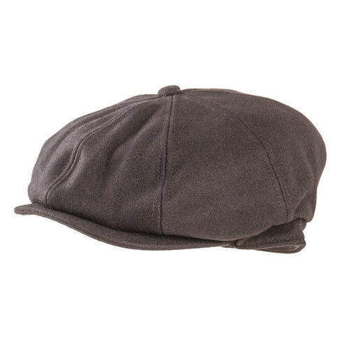 ‘Finn’ Peaky Blinder Flat Cap - Black