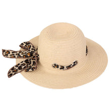 Hawkins Collection Women's Wide Brim Straw with Scarf