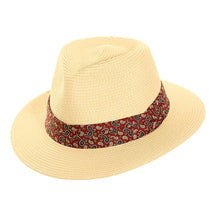 Paisley Fedora Straw One Size