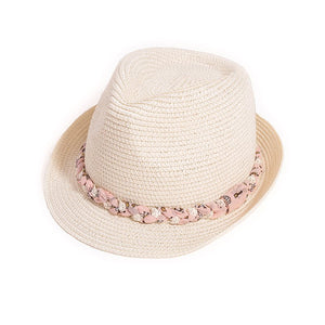 Straw Trilby Plaited Band