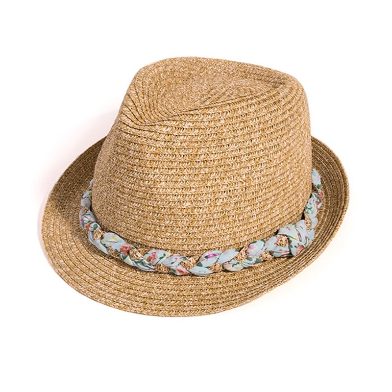 Straw Trilby Plaited Band